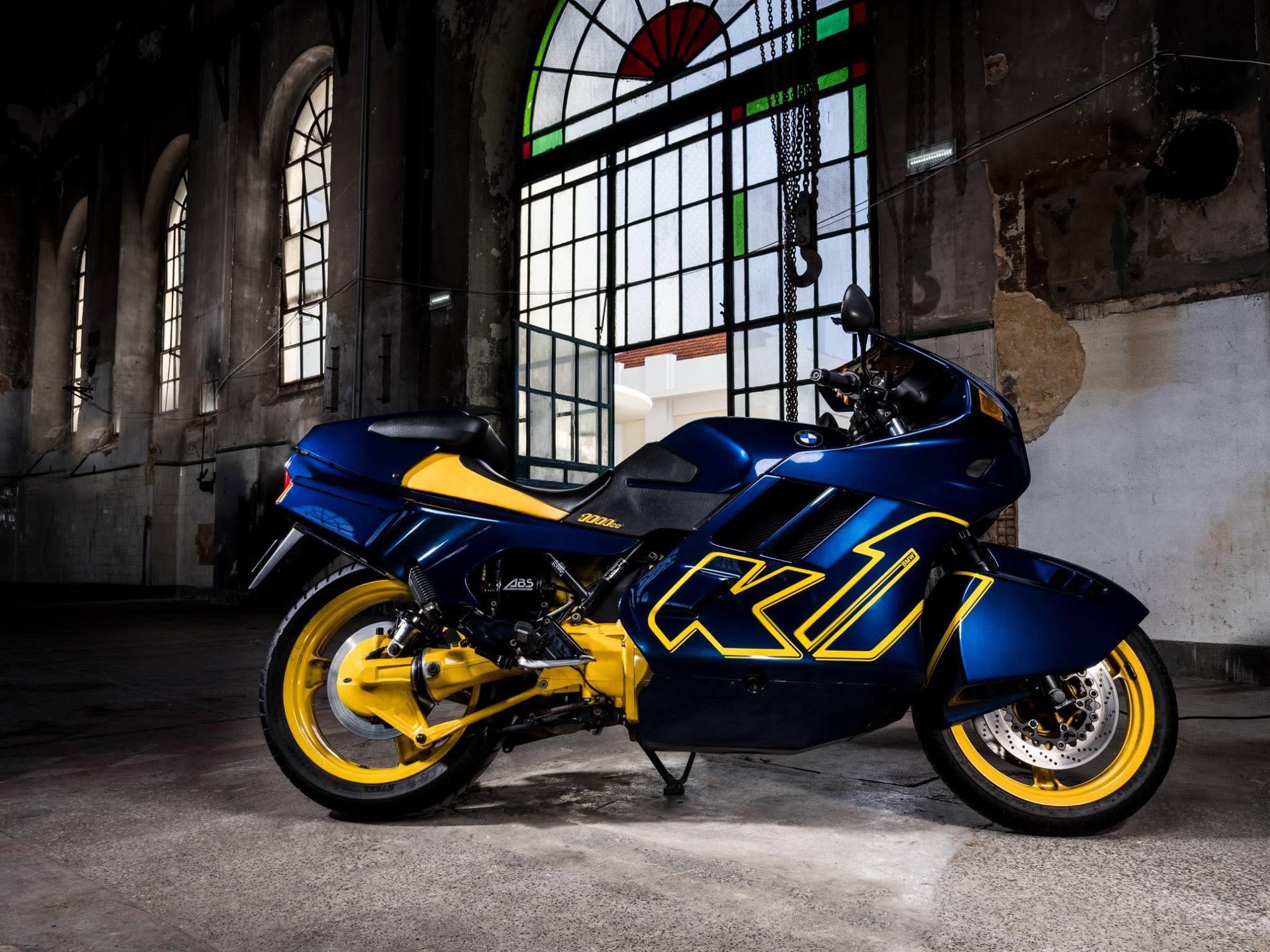 BMW K1 sports motorcycle, side view